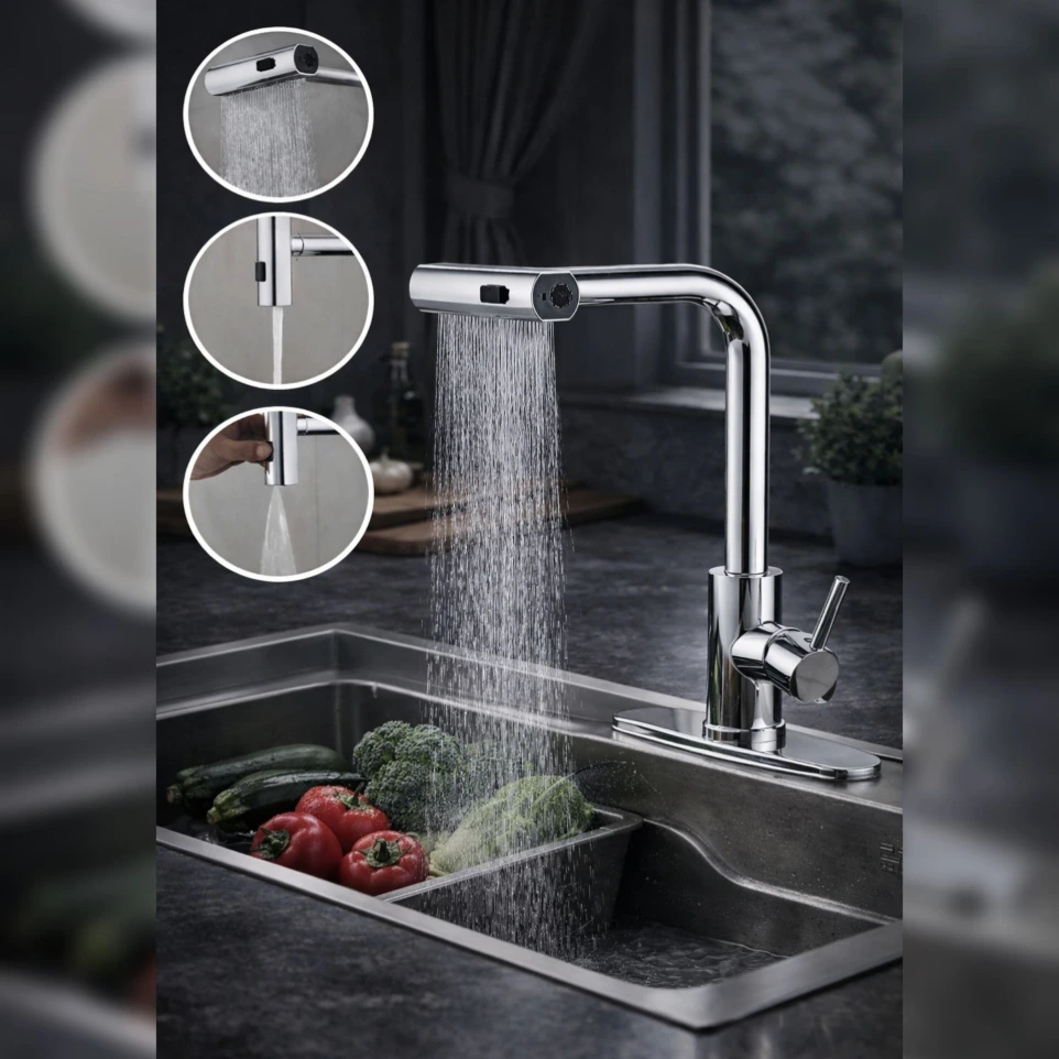 3-Mode Kitchen Faucet